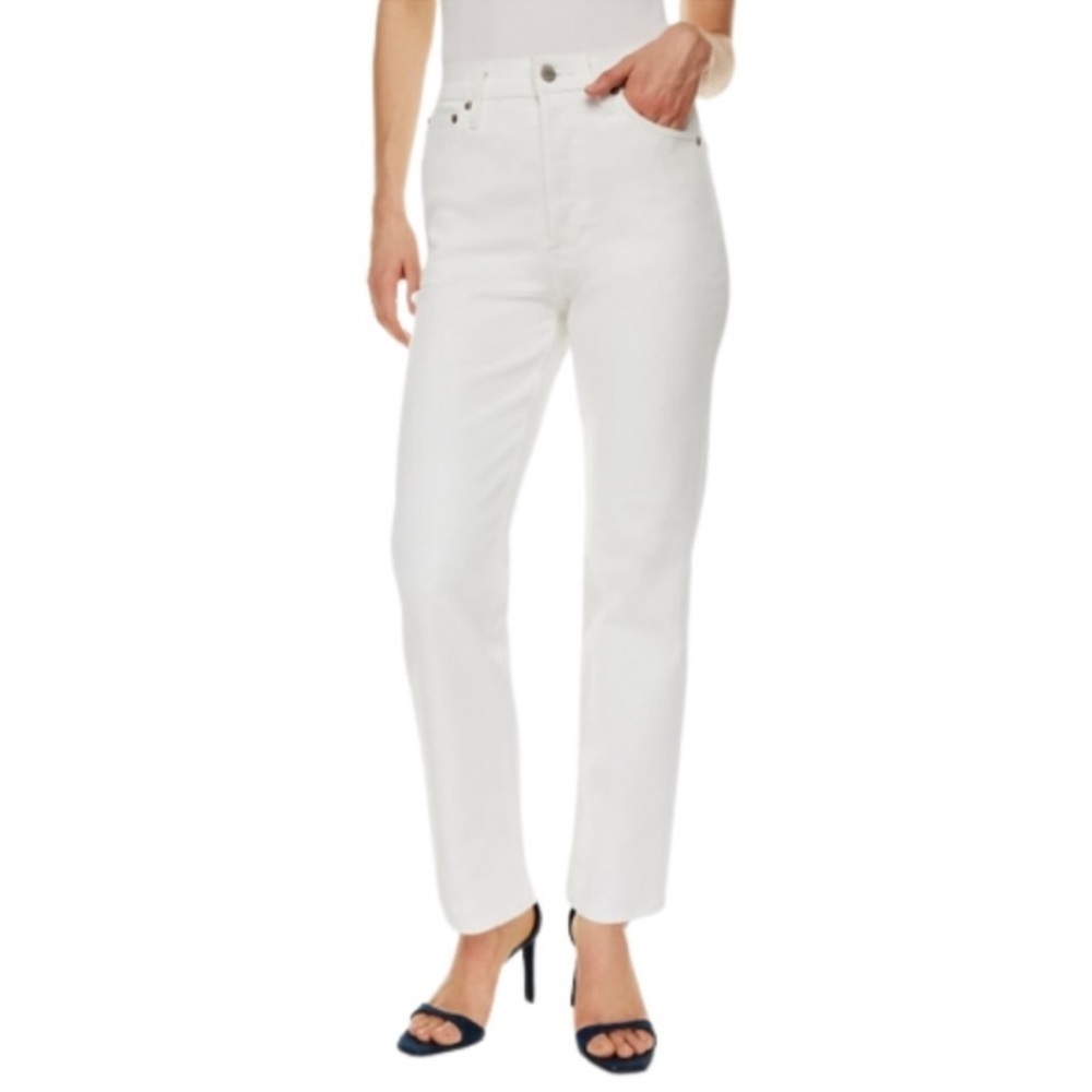 Rag & Bone High Rise Straight Leg Jeans Size 28 🤍 Classic Premium Cropped